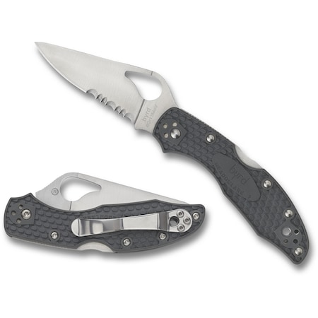 Spyderco 2023 Spyderco Meadowlark 2 Lightweight Gray Combo SPY-BY04PSGY2